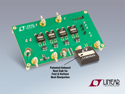 集成散熱器的 DC/DC µModule 降壓型穩壓器提供高達 26A 電流